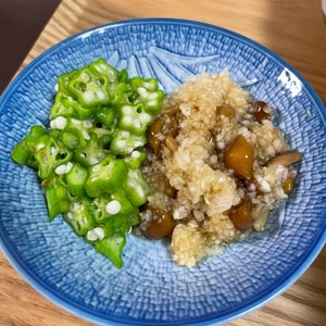 ほうれん草と辛味大根の☆ピリ辛なめこおろし